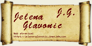 Jelena Glavonić vizit kartica